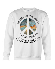 People Living Life In Peace Crewneck Sweatshirt thumbnail