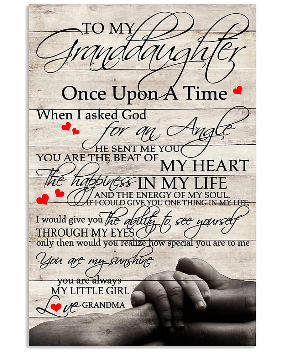 To My Granddaughter 11x17 Poster