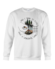 Myself What A Wonderful World Crewneck Sweatshirt thumbnail