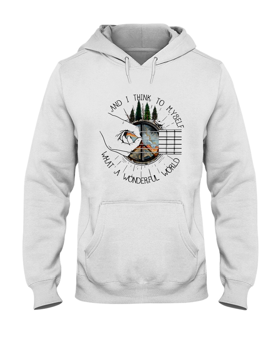 Myself What A Wonderful World Hooded Sweatshirt