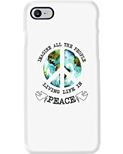 Imagine All The People Living Live In Peace Hippie Phone Case thumbnail