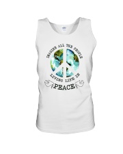 Imagine All The People Living Live In Peace Hippie Unisex Tank thumbnail