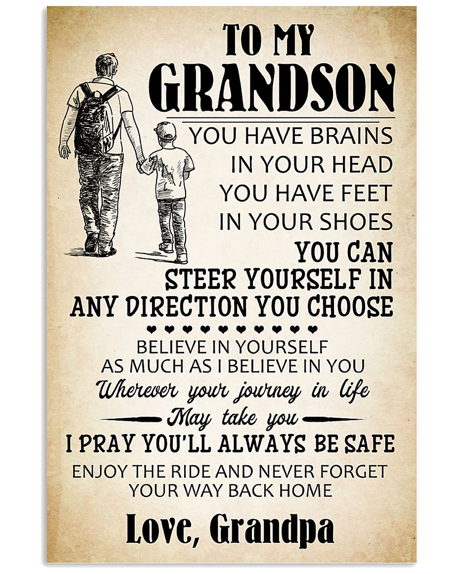 To My Grandson 11x17 Poster