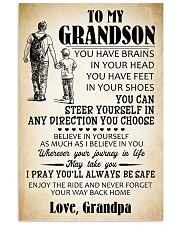 To My Grandson 11x17 Poster front