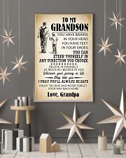 To My Grandson 11x17 Poster lifestyle-holiday-poster-1