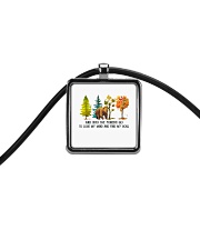 And Into The Forest I Go Cord Rectangle Necklace thumbnail