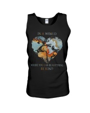 Be Kind In A World Unisex Tank thumbnail