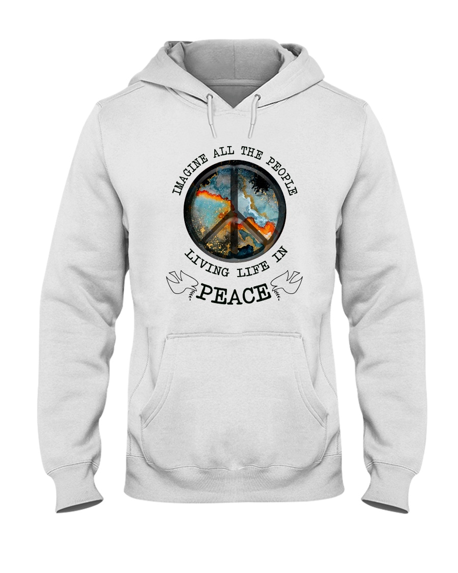 People Living Life In Peace Hooded Sweatshirt
