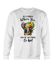 Be Kind In A World Crewneck Sweatshirt thumbnail