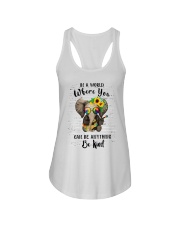 Be Kind In A World Ladies Flowy Tank thumbnail