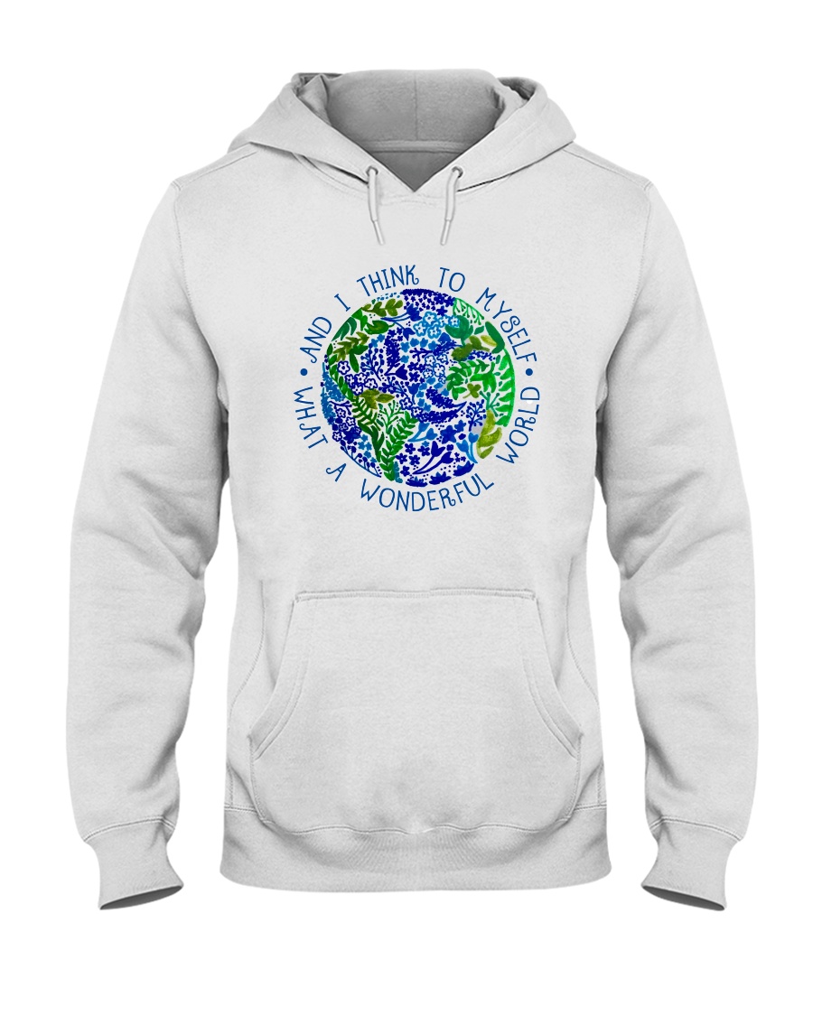 Myself What A Wonderful World Hooded Sweatshirt