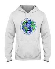 Myself What A Wonderful World Hooded Sweatshirt front