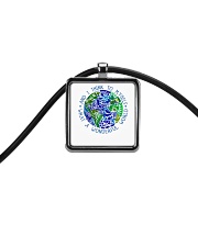 Myself What A Wonderful World Cord Rectangle Necklace thumbnail