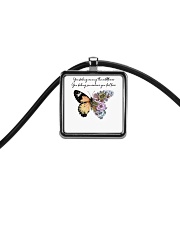 You Belong Among The Wildflowers Cord Rectangle Necklace thumbnail