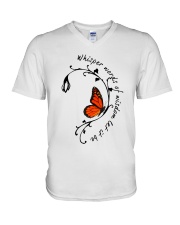 Whisper Words Of Wisdom V-Neck T-Shirt thumbnail