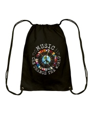 Music Can Change The World Drawstring Bag thumbnail