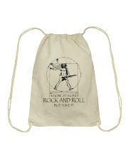 Only Rock And Roll Drawstring Bag thumbnail