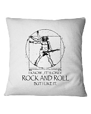 Only Rock And Roll Square Pillowcase thumbnail