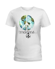 Imagine Peace Hippie Ladies T-Shirt thumbnail