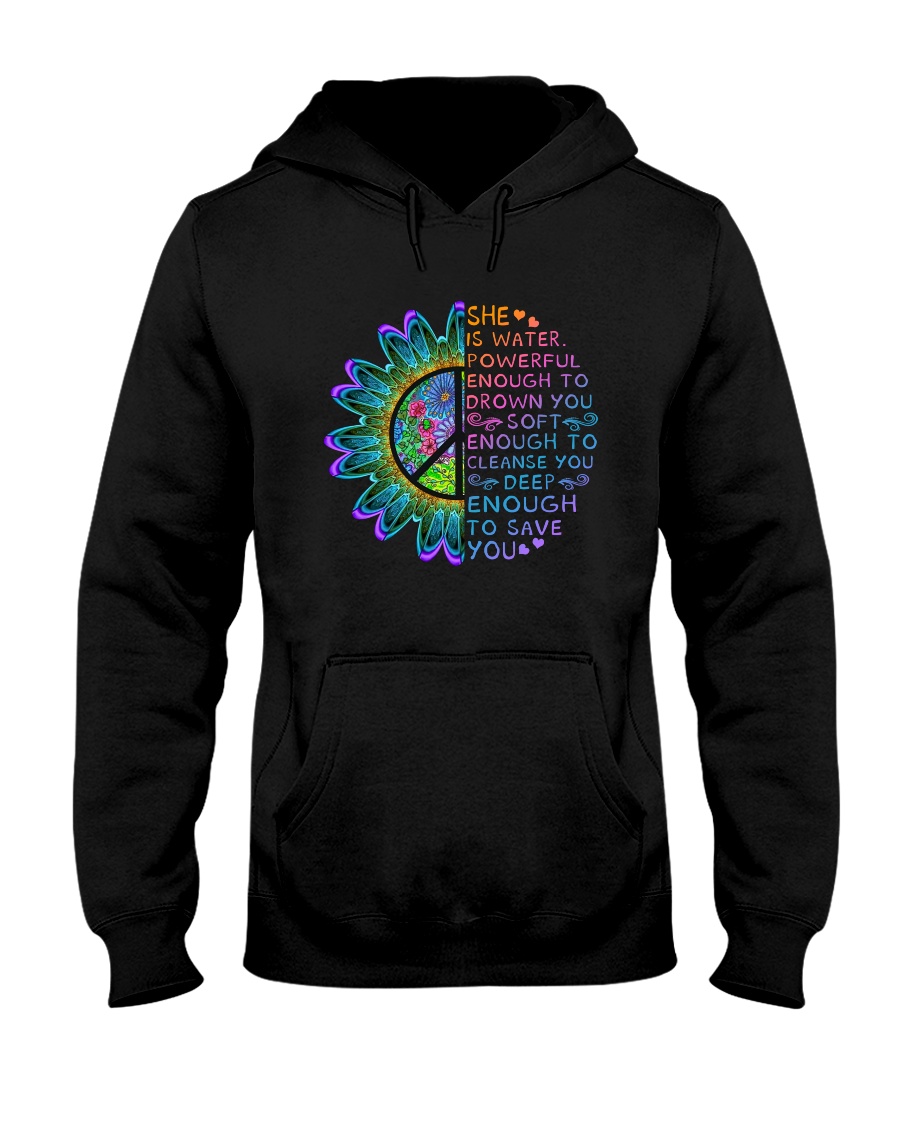 She Is Water Powerful Hooded Sweatshirt