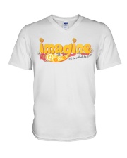 The World Will Live As One V-Neck T-Shirt thumbnail