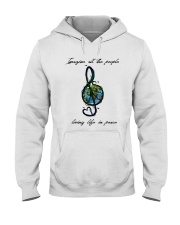 People Living Life In Peace Hooded Sweatshirt front