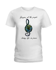 People Living Life In Peace Ladies T-Shirt thumbnail
