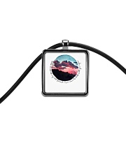 Hello Darkness My Old Friend Cord Rectangle Necklace thumbnail