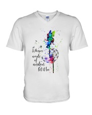 Whisper Words Of Wisdom V-Neck T-Shirt thumbnail