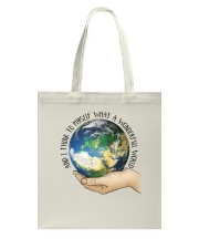 Myself What A Wonderful World Tote Bag thumbnail