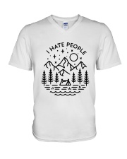I Hate People V-Neck T-Shirt thumbnail
