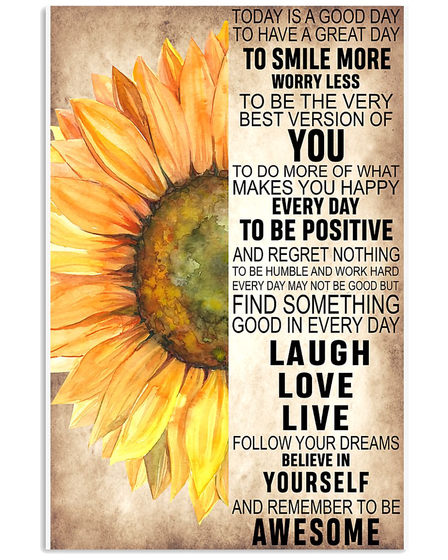 Today Is A Good Day 11x17 Poster