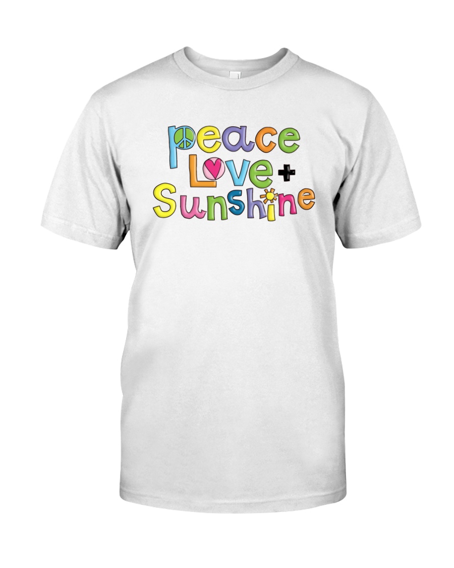 Peace Love Sunshine Hippie Classic T-Shirt