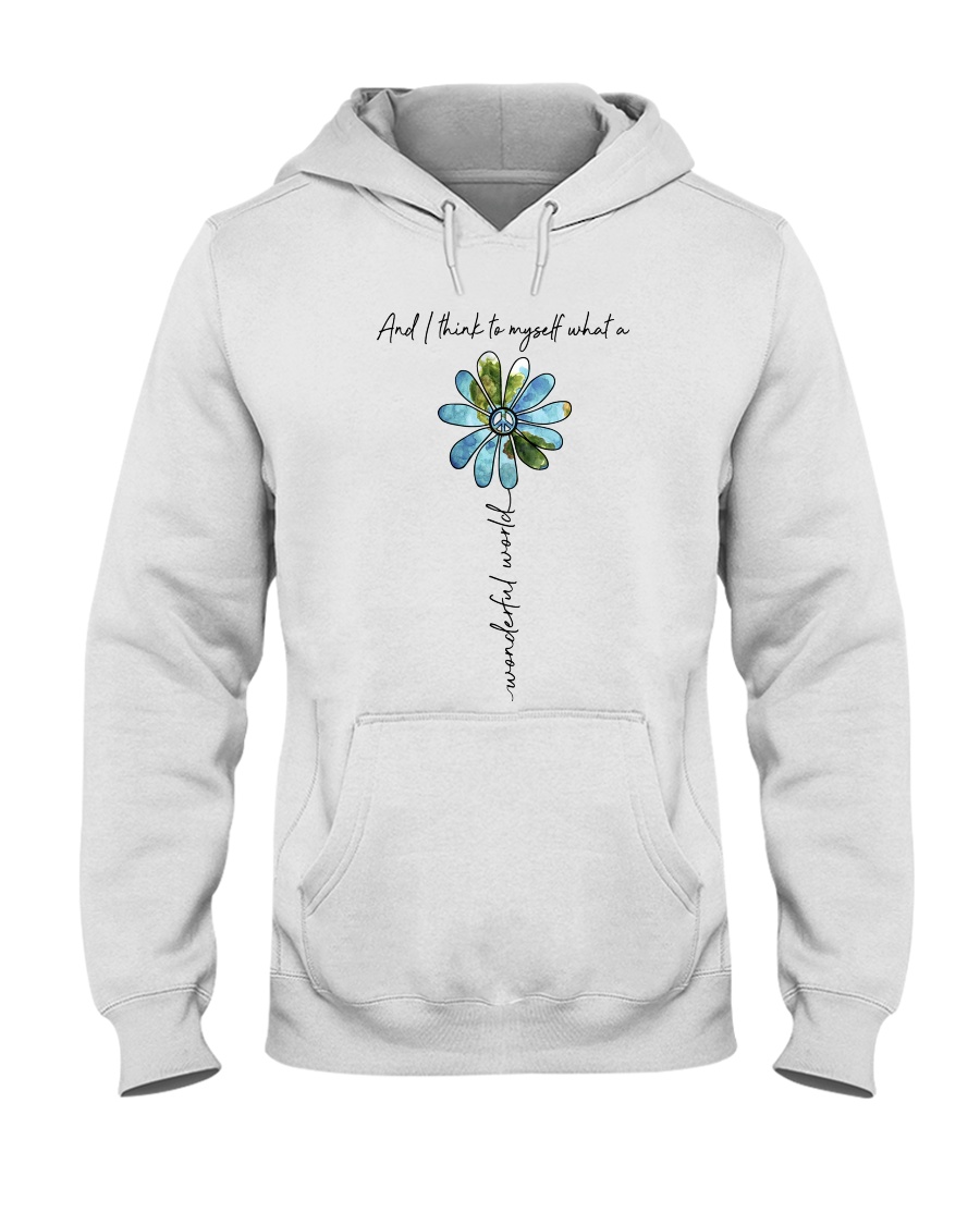 Myself What A Wonderful World Hooded Sweatshirt
