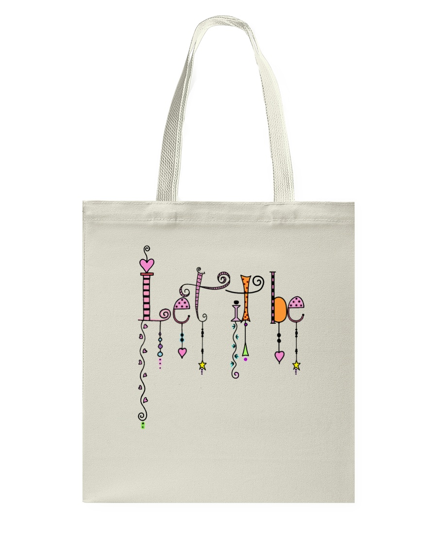 Let It Be Music Hippie Tote Bag