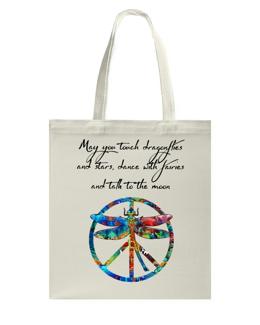 May You Touch Dragonflies And Stars Hippie Tote Bag