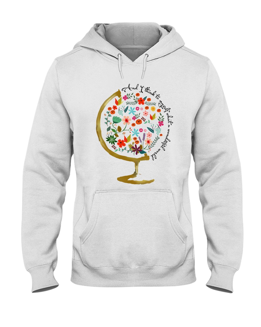 Myself What A Wonderful World Hooded Sweatshirt
