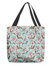 Doxie Flower Pattern All-over Tote thumbnail