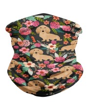 Cream Dachshund Floral Neck Gaiter thumbnail