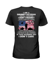 I Am A Grumpy Veteran I Served I Sacrificed Ladies T-Shirt thumbnail
