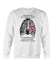 The best way to a womans heart is between shirt Crewneck Sweatshirt thumbnail