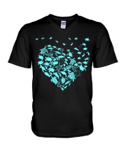 Turtle hearts V-Neck T-Shirt thumbnail