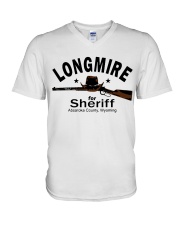 Longmire for sheriff absaroka county wyoming shirt V-Neck T-Shirt thumbnail