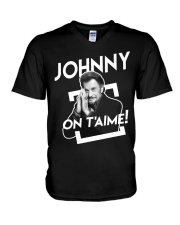 On t'aime V-Neck T-Shirt tile