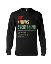Pop For Grandpa Pop Knows Everything Long Sleeve Tee thumbnail