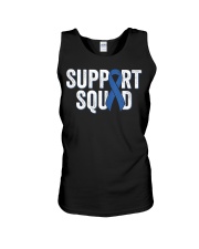 Colon Cancer Support Squad Blue Colorectal Awar Unisex Tank tile