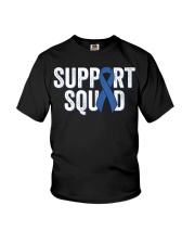 Colon Cancer Support Squad Blue Colorectal Awar Youth T-Shirt tile