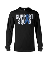 Colon Cancer Support Squad Blue Colorectal Awar Long Sleeve Tee tile