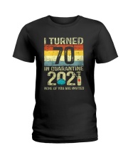 I Turned In Quarantine Ladies T-Shirt front