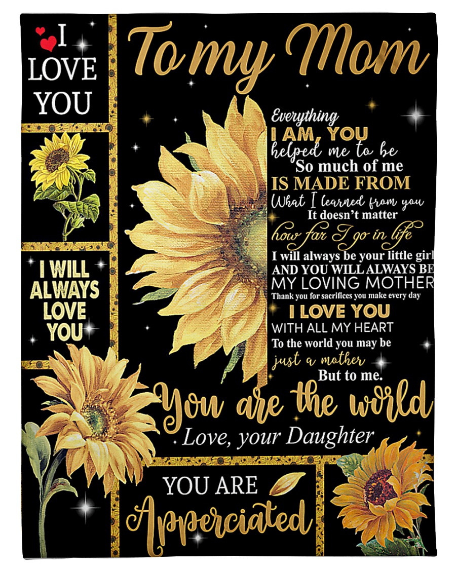 Mother's Day Gift 2020 - To my Mom Small Fleece Blanket - 30" x 40"